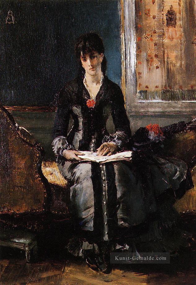 Portrait einer jungen Frau Dame belgische Maler Alfred Stevens Ölgemälde